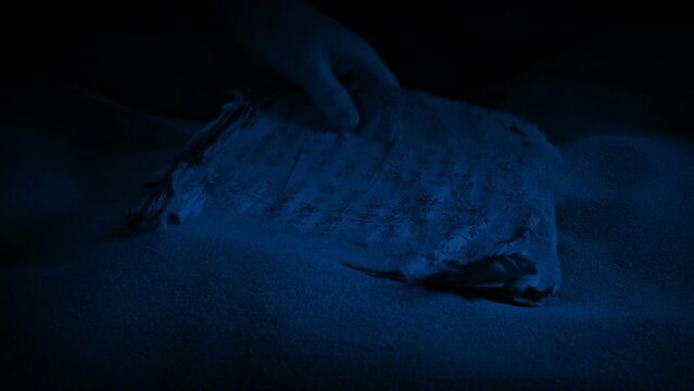Ancient Chinese Parchment Picked Up In Cave At Night