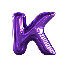 Inflatable symbol. letter k