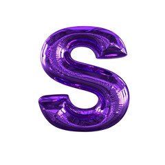Inflatable symbol. letter s