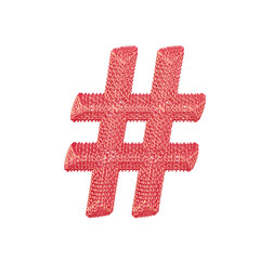 Symbol made of pink dollar signs © oleg
