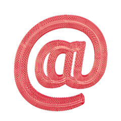 Symbol made of pink dollar signs © oleg