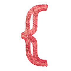 Symbol made of pink dollar signs © oleg