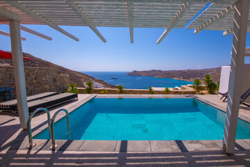 Villa with swimming pool in Mykonos town