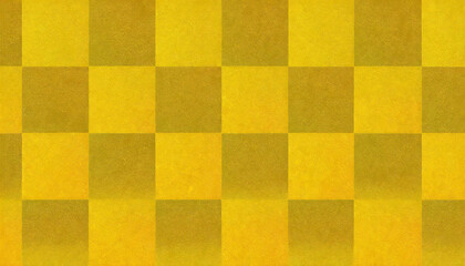 Luxurious gold checkered background. Checkered pattern image material with a Japanese feel.