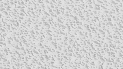 White abstract background with chaotic geometric shapes 3d render Creative background design