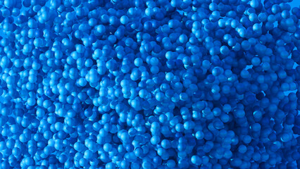 Abstract background of blue balls 3d render