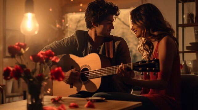 A romantic Valentine Day serenade