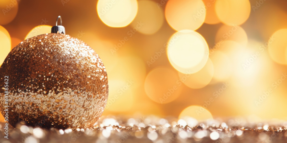 Poster the reflective surface of a sequined bauble shimmers in this closeup shot. the tiny sequins catch th