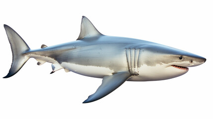 Obraz premium A menacing shark with sharp teeth and a full mouth