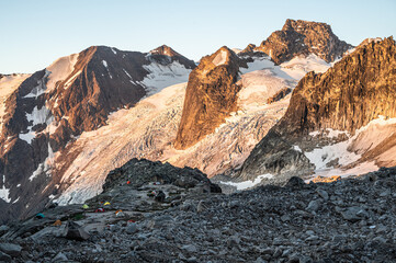 Sunrise at Bugaboo Provincial Park