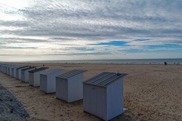 Plaża nad Morzem Północnym, Ostenda.