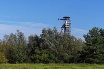 Kopalnia węgla C-Mine w Belgii w mieście Genk. Europa Zachodnia. - obrazy, fototapety, plakaty
