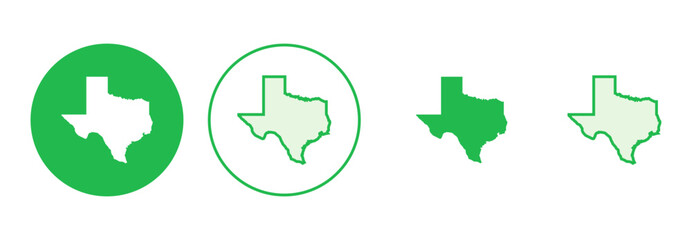 Texas icon set. texas sign symbol