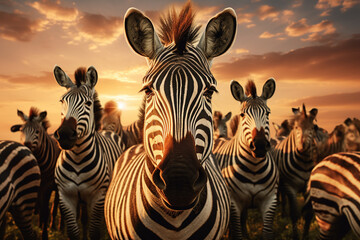 portrait of three zebras 
created using generative AI tools