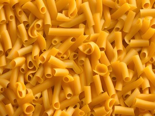 different types of pasta on white background