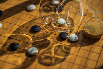 Go board with klein bottle refraction