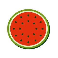 Water melon Vector Flat Illustration