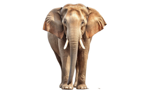 Elephant standing - Thailand. Full-length image of an Asian elephant standing