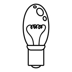 Lamp Bulb Hand drawn Line art