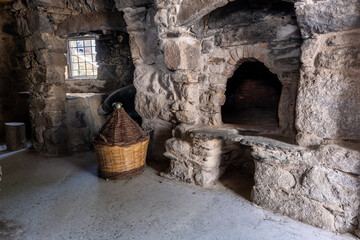 Traditional wood oven in Volax, Greece