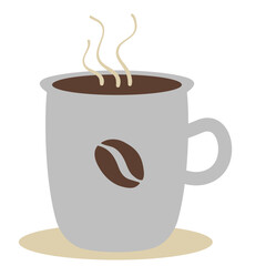 Hot Coffee Mug Vector Illustration
