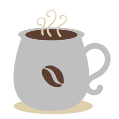 Hot Coffee Mug Vector Illustration