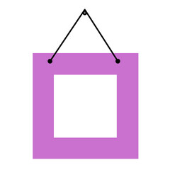 Colorfull Hangging Frame Vector Illustration