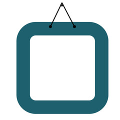 Colorfull Hangging Frame Vector Illustration