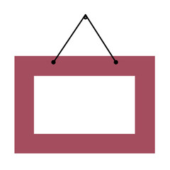 Colorfull Hangging Frame Vector Illustration