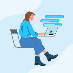 Enhancing Customer Engagement and Business Communication through Network Activity: Monitoring and Optimization for Global Content Sharing and Communication. A Vector Flat Illustration