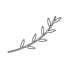 Lines Leaf Vector Illustration 