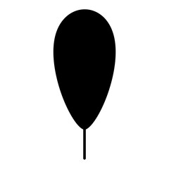 Black Icon Leaf Vector Illustration 