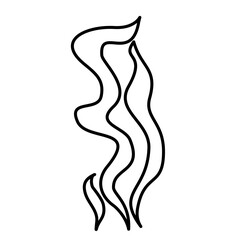 Smoke Smell Lines Icon Vector Illustation 