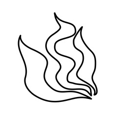 Smoke Smell Lines Icon Vector Illustation 