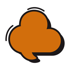 Speech Bubble Cartoon Vector Illustration