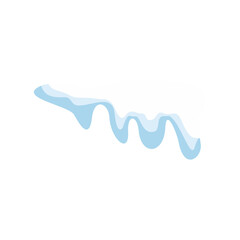 Snow Melted Vector Illustration 