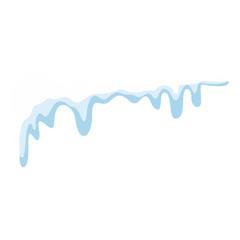Snow Melted Vector Illustration 