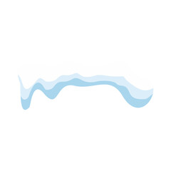 Obraz premium Snow Melted Vector Illustration 