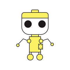 Character Robot Vector Illustration 