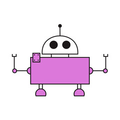Character Robot Vector Illustration 