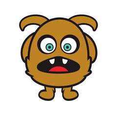 Cute Monster Vector Illustration 