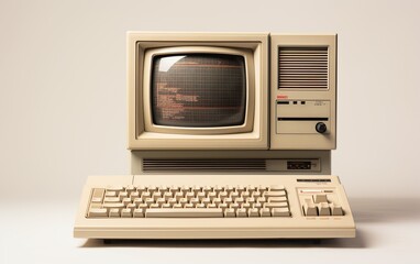 Retro old computer appearance