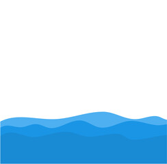 Blue Wave Vector Illustration 