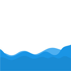 Blue Wave Vector Illustration 