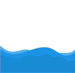 Blue Wave Vector Illustration 