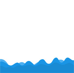 Blue Wave Vector Illustration 