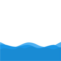 Blue Wave Vector Illustration 