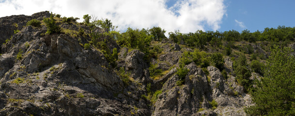 Balkan mountain range, known locally also as Stara planina. The mountain chain of the folded...
