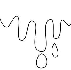 Melted Illustration Lines Vector 