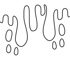 Melted Illustration Lines Vector 